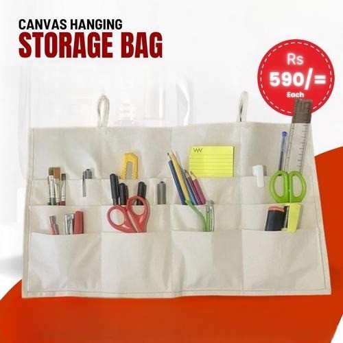 Canvas Hanging Storage Bag