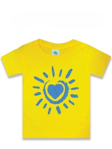 Lemon Yellow Sun Rise Short Sleeve Kids T Shirts