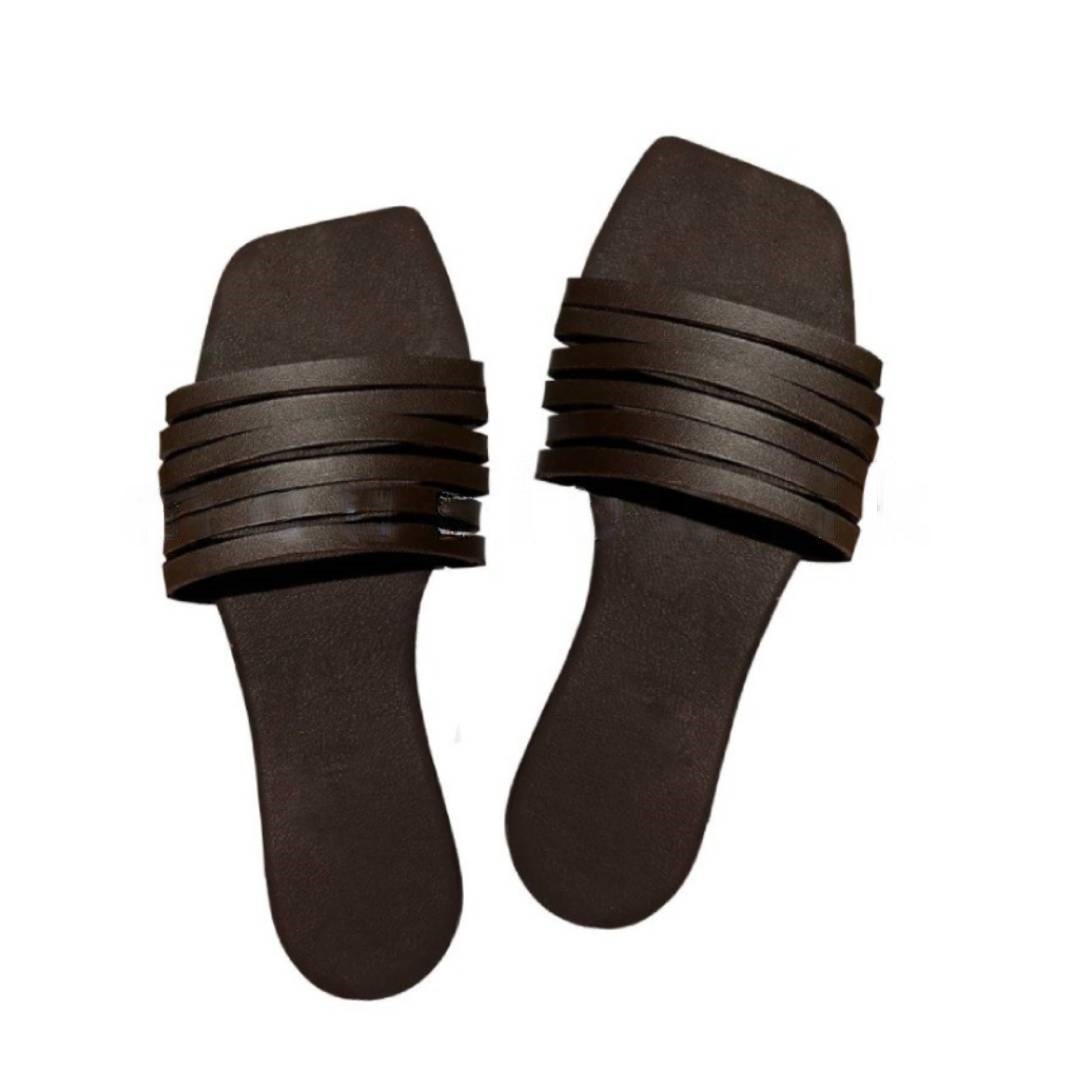 Multi Strap Sandal – Coffee Brown