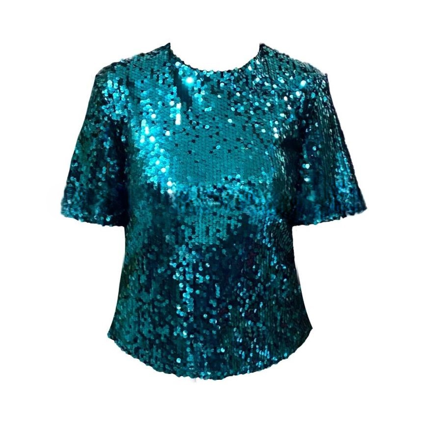 Sparkly Short Sleeve Top