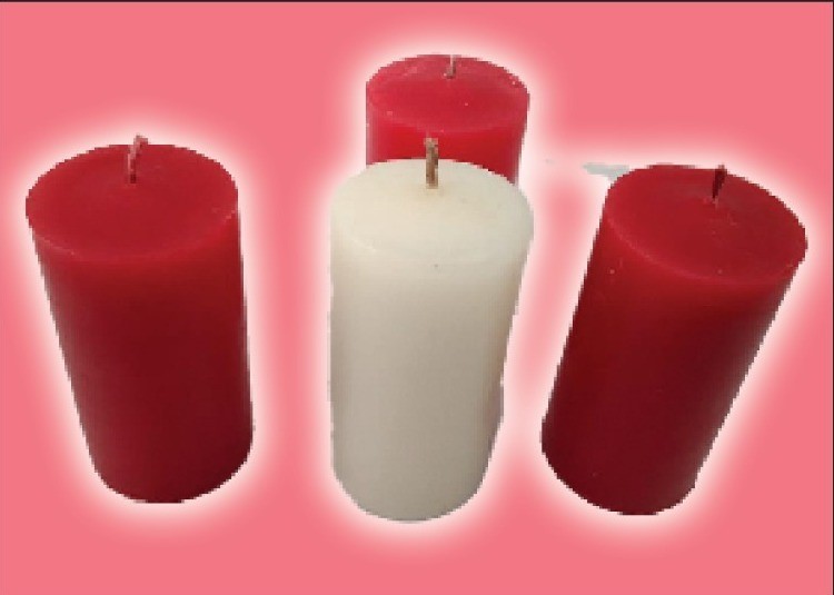 candle 2 2/8 × 4