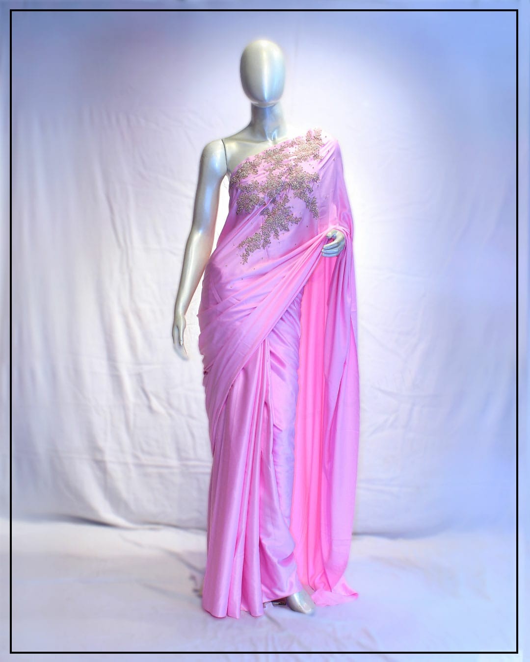 Bridal Silk Saree Pink Colure