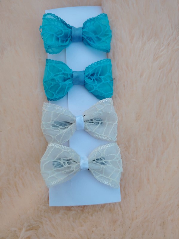 Hair Clips With Lase Fabric