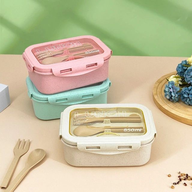 Cute Lunch Box For Kids Compartments Microwae Bento Lunchbox Children Kid School Outdoor Camping Picnic Food Container Portable