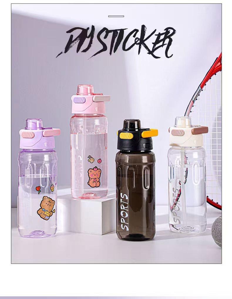 Sports Water Bottle Recycled Transparent