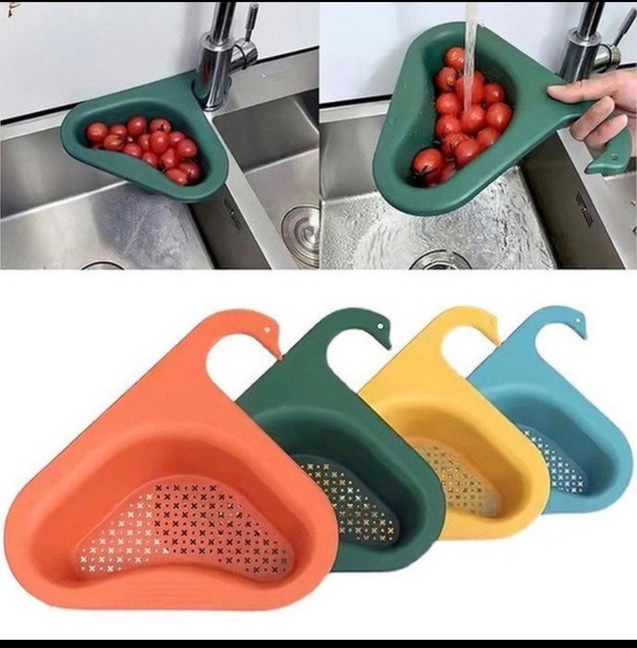 Kitchen Leftover Sink Strainer Sink Swan Drain Basket General Fruit and Vegetable Drain Basket Multifunctional Drain Basket