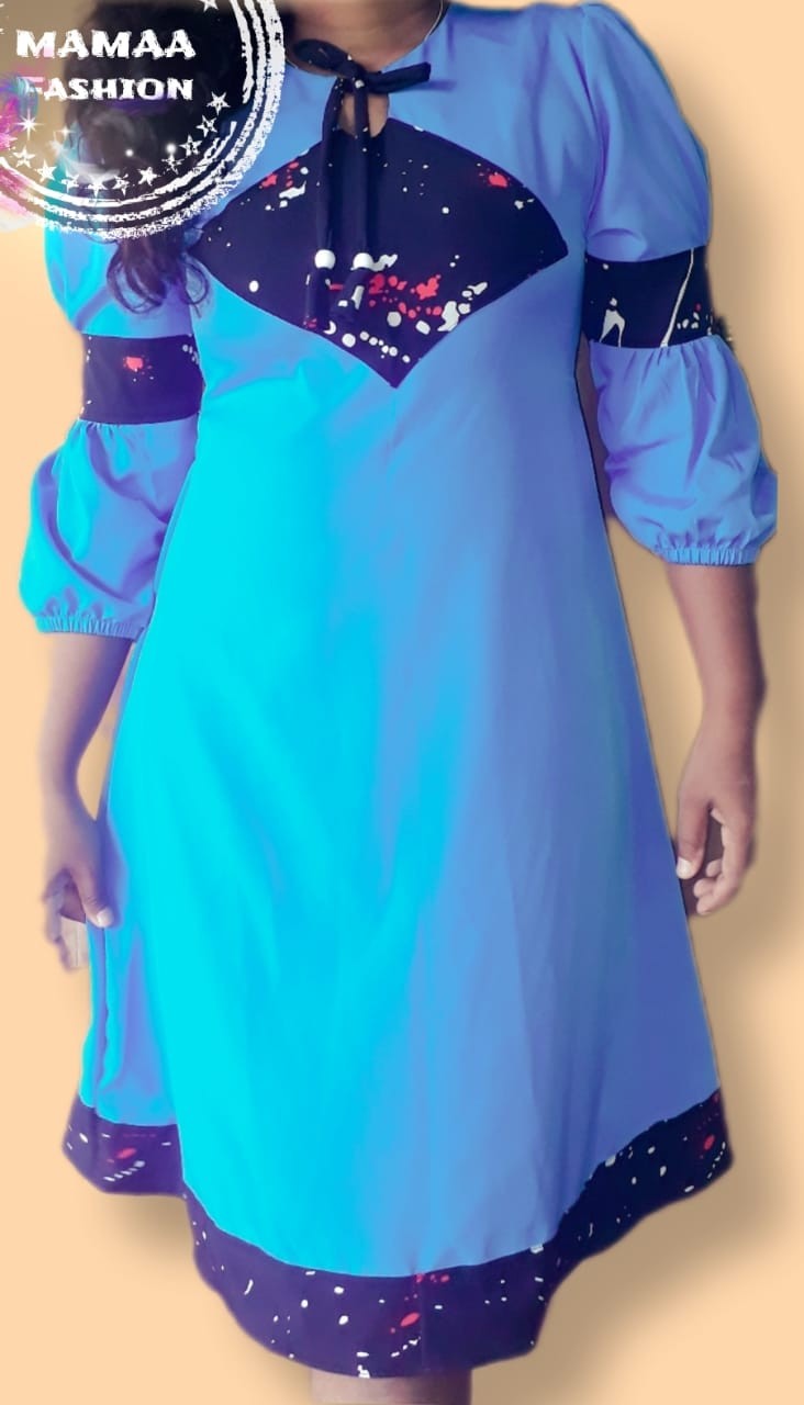 Long Sleeve Short Frock For Ladies